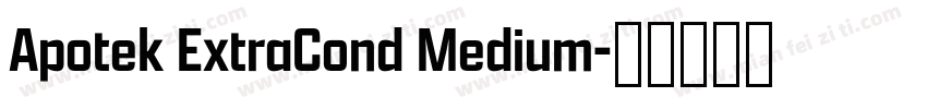 Apotek ExtraCond Medium字体转换